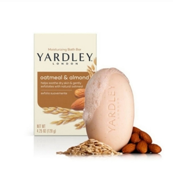 NEW 3 Bars Yardley of London Oatmeal & Almond Soap Sensitive Skin Luxury - Picture 4 of 7